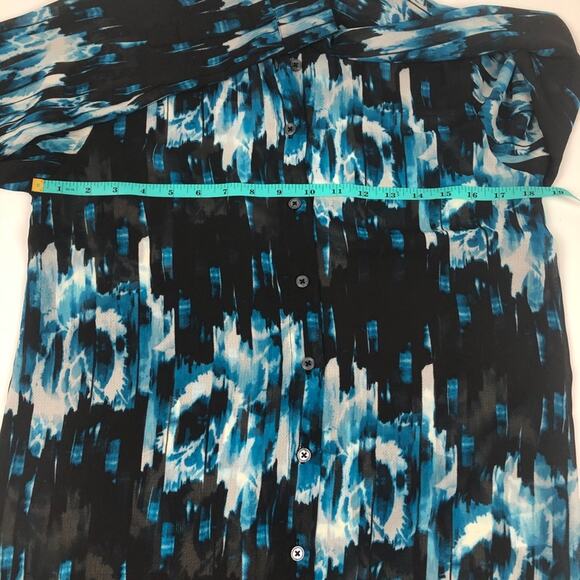 Derek Lam Semi Sheer Abstract Blouse Small - Picture 6 of 7